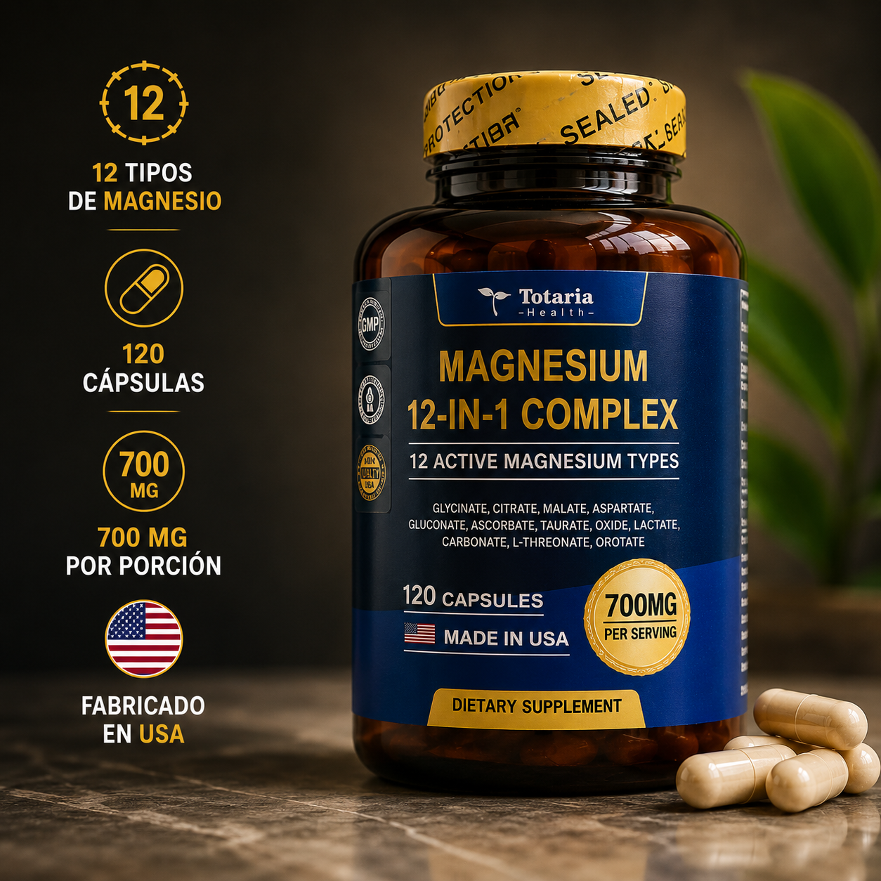 Magnesium 12 en 1 | 120 Cápsulas