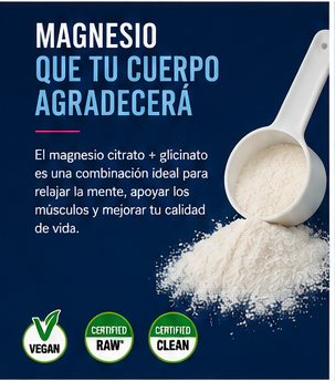 💙 MAXCALM® – Magnesio Citrato + Glicinato | Bebida Relajante | Raspberry-Lemon 🍋🫐