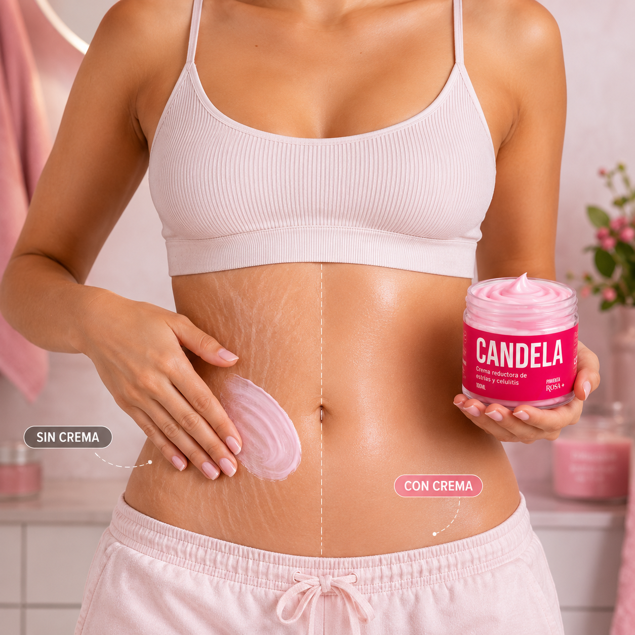 Candela crema reductora para estrías y celulitis  x2  🤩