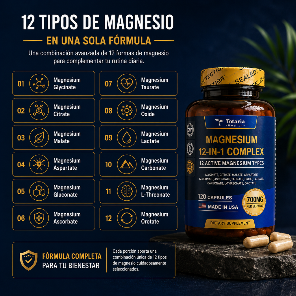 Magnesium 12 en 1 | 120 Cápsulas